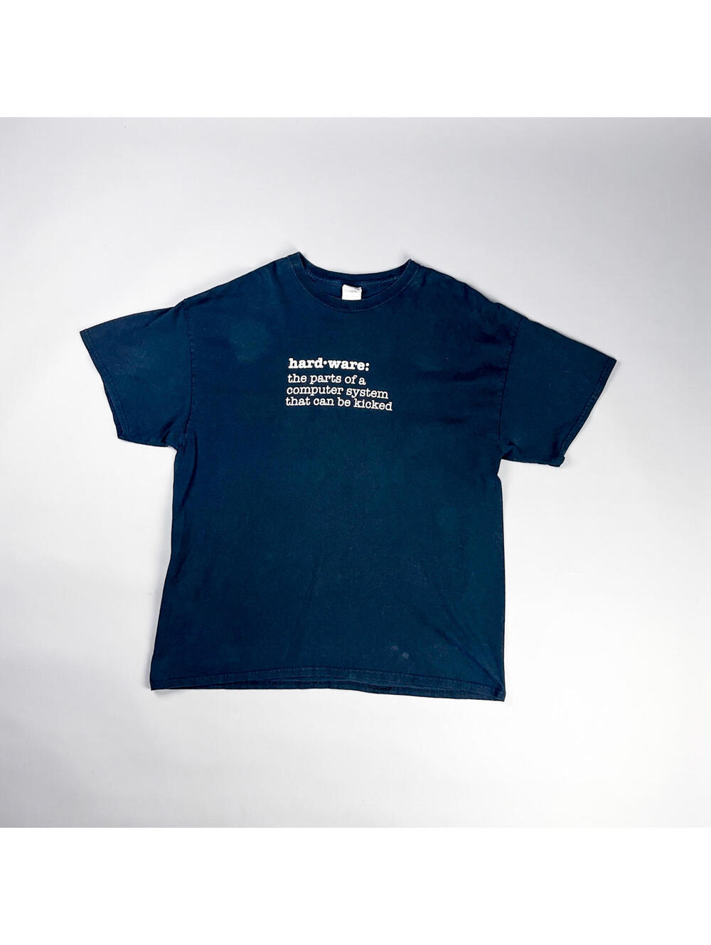 Vintage Graphic T-Shirt |  Black Tee with Funny Computer Hardware Saying